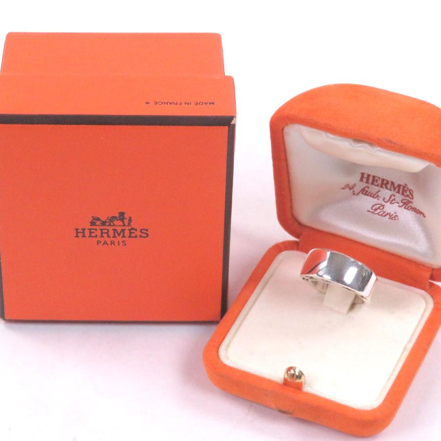 HERMES（エルメス） 美品□HERMES クラルテ SV925 Hロゴ リング 指輪 