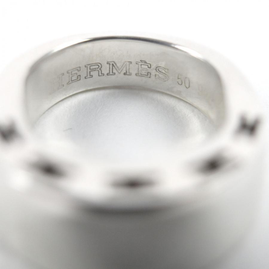 HERMES（エルメス） 美品□HERMES クラルテ SV925 Hロゴ リング 指輪 