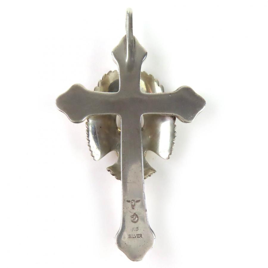 美品△TADY&KING タディアンドキング 925 18K 特注ラージクロス