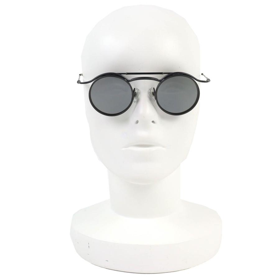 極美品△MATSUDA マツダ 2903H ツーブリッジ ラウンド サングラス アイウェア マットブラック 43□23 140 ケース付き 日本製 メンズ オススメ◎ 極美品△MATSUDA マツダ 2903H ツーブリッジ ラウンド サングラス アイ