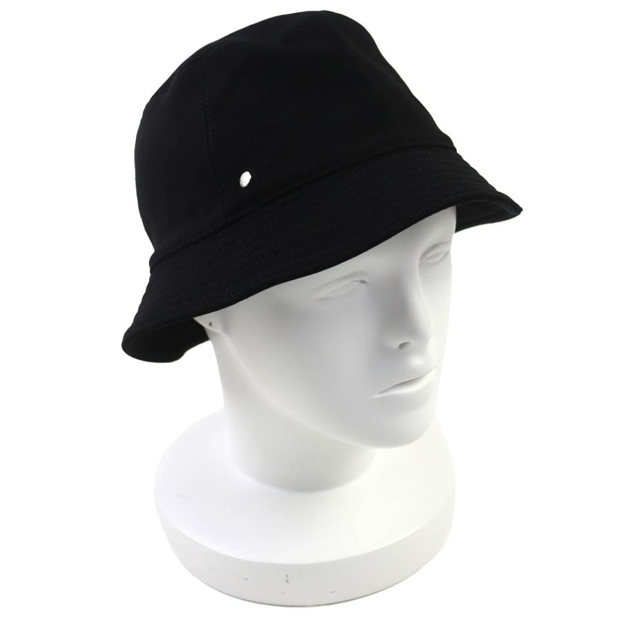 美品△HERMES エルメス カルヴィ ミラノジャージー セリエボタン バケットハット 帽子 現行品 ブラック 57 フランス製 正規品 レディース HERMES（エルメス） 美品△HERMES カルヴィ ミラノジャージー セリエ