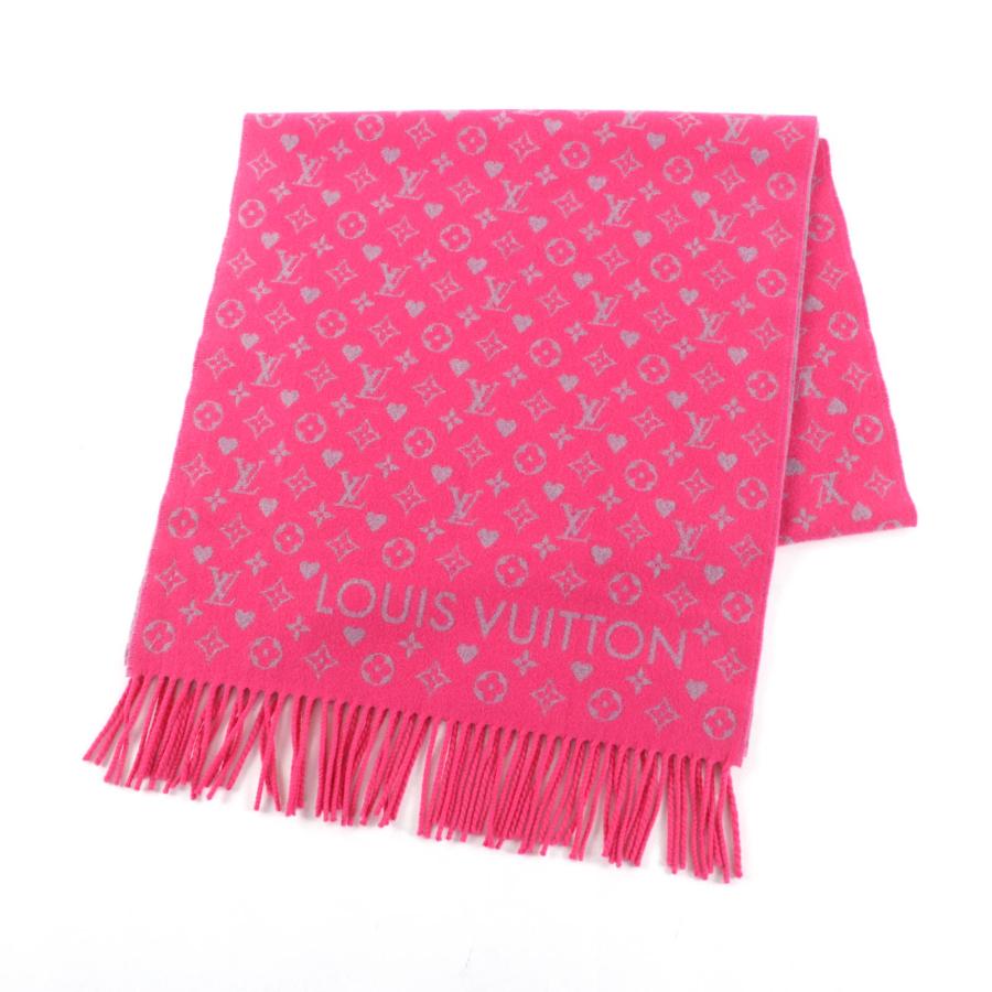 極美品★LOUIS VUITTON ルイヴィトン 2021年製 M76901 エシャルプ ゲーム オン カシミヤ100％ モノグラム フリンジ 大判 マフラー 正規品 LOUIS VUITTON（ルイ・ヴィトン） 極美品☆LOUIS VUITTON 2021年製