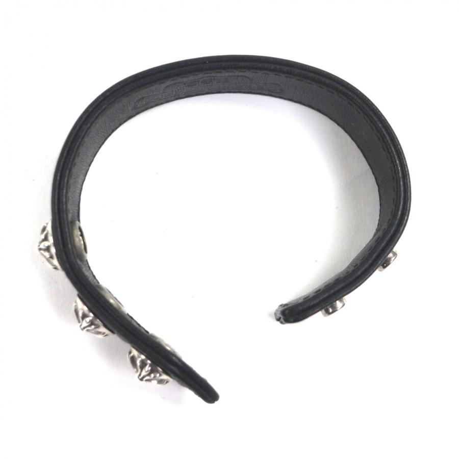 美品▽CHROME HEARTS クロムハーツ 3ボタン2スナップ レザー 925