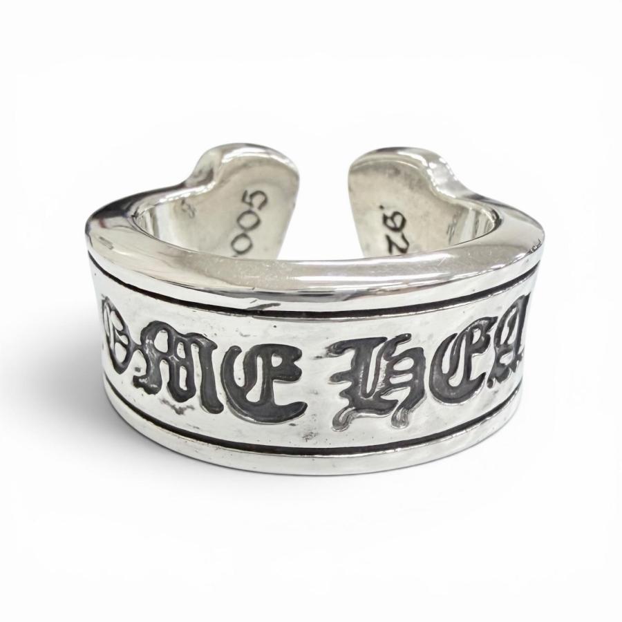 美品△CHROME HEARTS クロムハーツ LG SCROLL LABEL ラージスクロールラベル リング 指輪 925 シルバー JP16.5号 重量19.1g メンズ 美品△CHROME HEARTS クロムハーツ LG SCROLL LABEL ラージスクロール