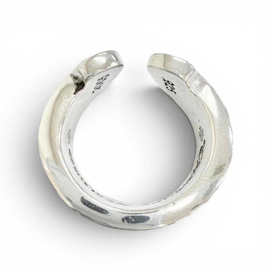 美品△CHROME HEARTS クロムハーツ LG SCROLL LABEL ラージスクロール 