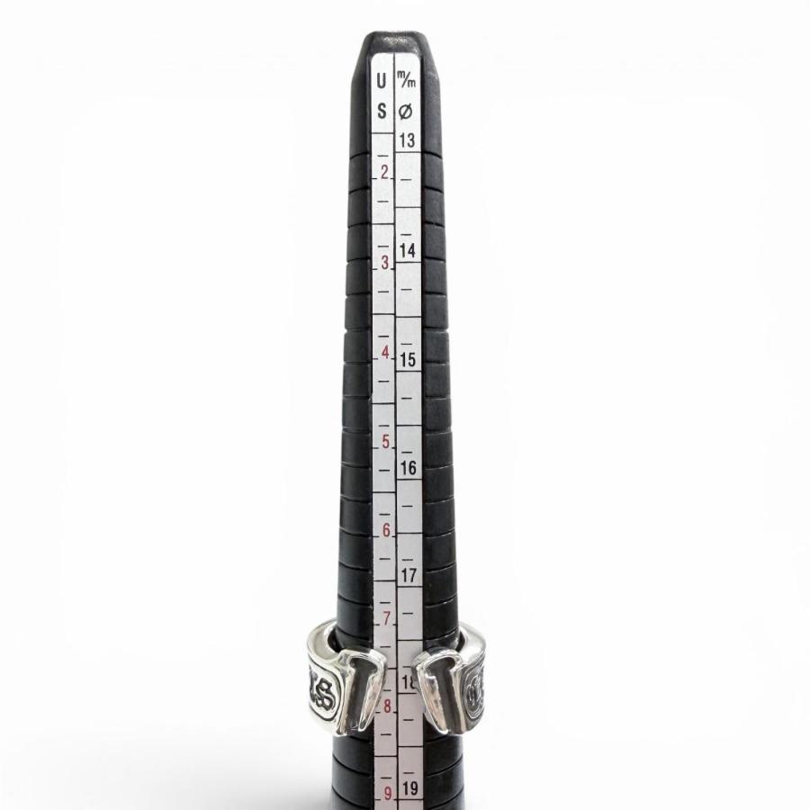 美品△CHROME HEARTS クロムハーツ LG SCROLL LABEL ラージスクロール 