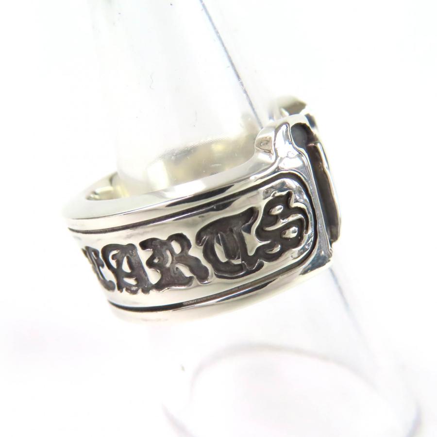 極美品△CHROME HEARTS クロムハーツ LG SCROLL LABEL ラージ 