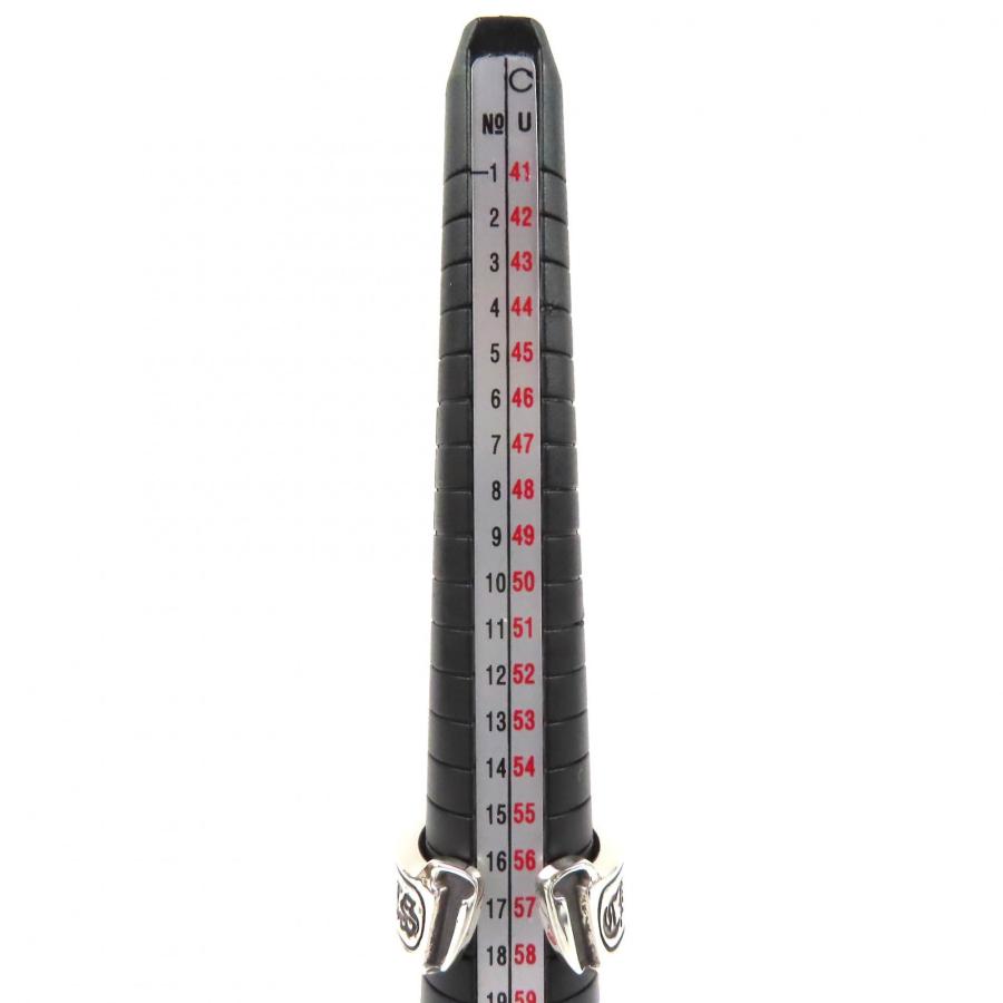 極美品△CHROME HEARTS クロムハーツ LG SCROLL LABEL ラージ