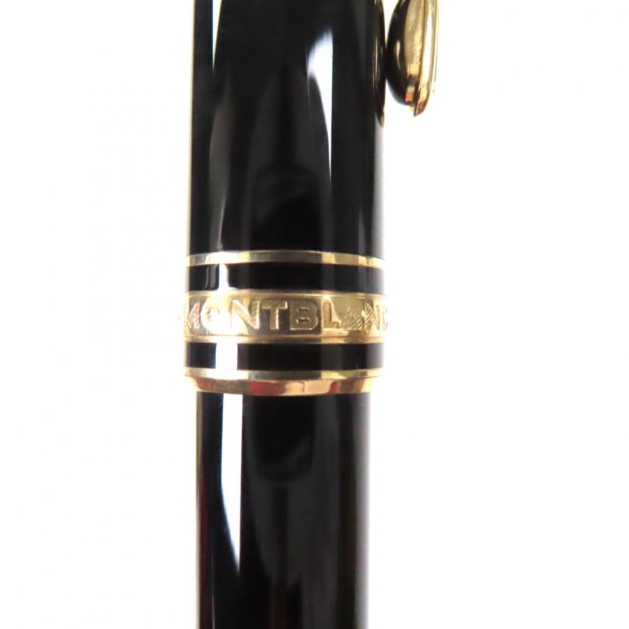 良品▼MONTBLANC モンブラン マイスターシュテュック クラシック ペン先14K ホワイトスター 万年筆 ブラック ゴールド ドイツ製 メンズ_4