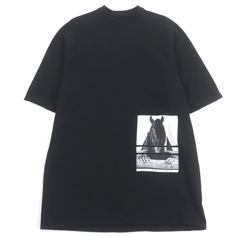 【ドンドン見直し】美品□Rick Owens リックオウエンス DU15F5274 ダークシャドウ オーバーサイズ ショートスリーブ スウェット UNI 伊製 ドンドン見直し】美品□Rick Owens リックオウエンス DU15F5274-FPAT