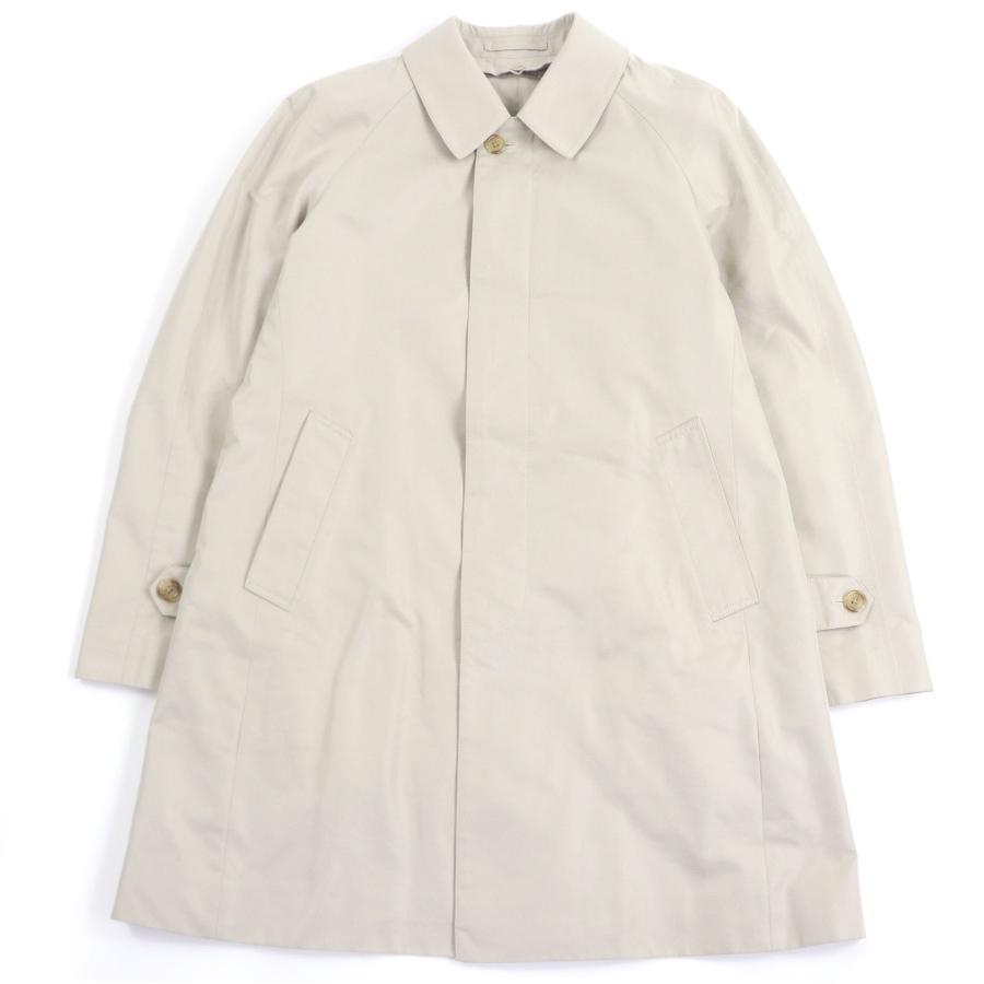 美品 アクアスキュータム ステンカラーコート カシミヤ混ライナー付 灰 L〜XL 美品□Aquascutum LONDON アクアスキュータムロンドン カシミヤ混