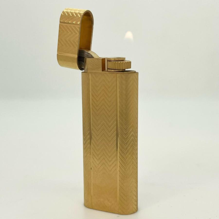 Cartier（カルティエ） 良品△Cartier オーバル ウェーブ柄 ローラー式 