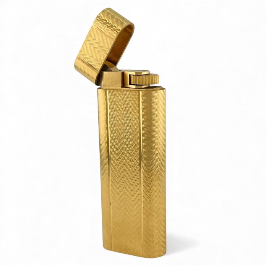 Cartier（カルティエ） 良品△Cartier オーバル ウェーブ柄 ローラー式
