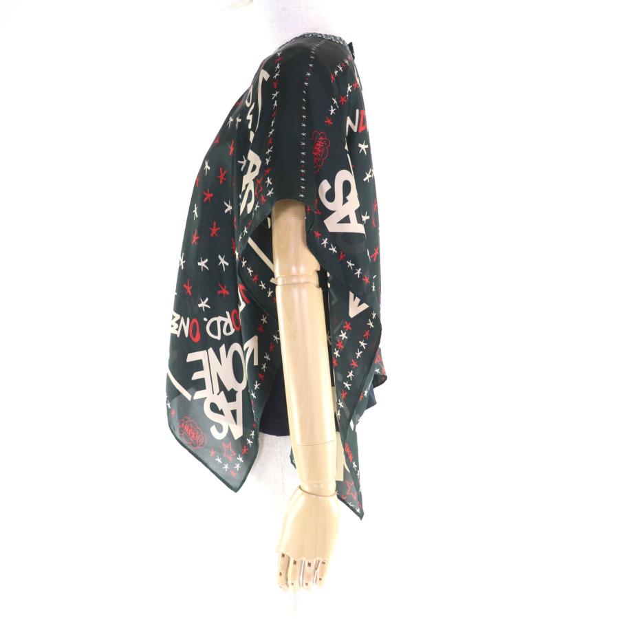 極美品★Sacai サカイ 23SS 23-06577 エリックヘイズ  レイヤードデザイン パネルブラウス トップス グリーン 1 日本製 正規品 レディース sacai（サカイ） 極美品☆Sacai 23SS 23-06577 エリックヘイズ