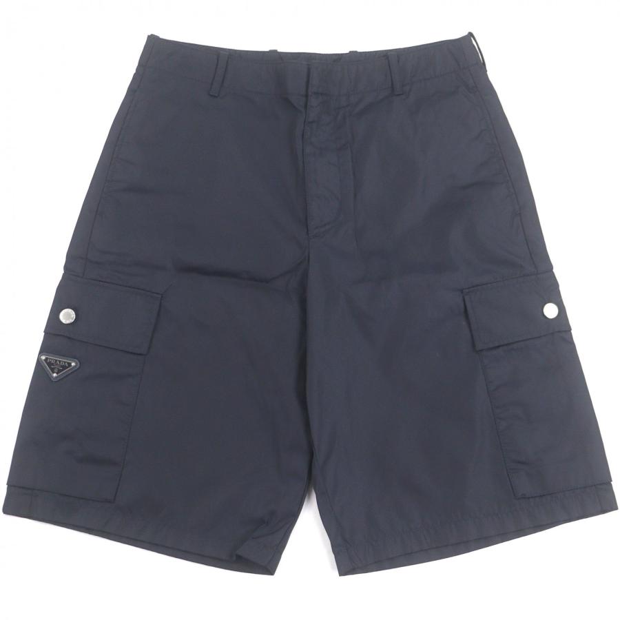 PRADA ネイビー ショートパンツ 42 プラダ PRADA（プラダ） 極美品□PRADA 2022年製 SPH244 Re-Nylon