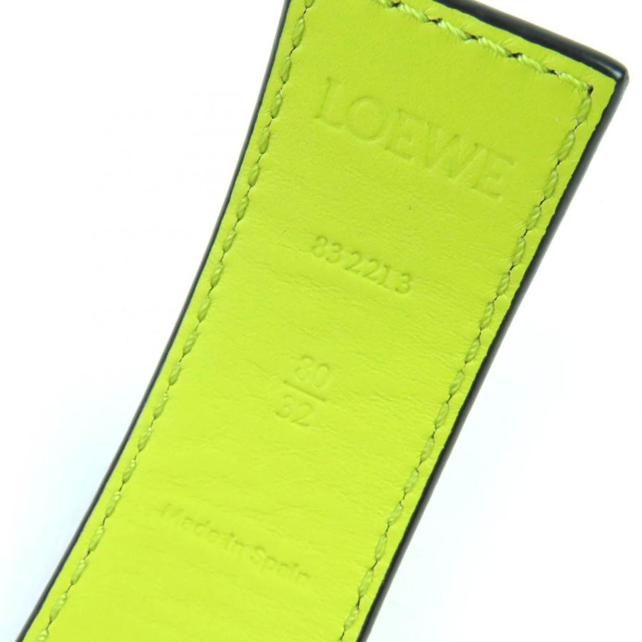 LOEWE（ロエベ） 極美品△LOEWE 832213 アナグラムバックル レザー