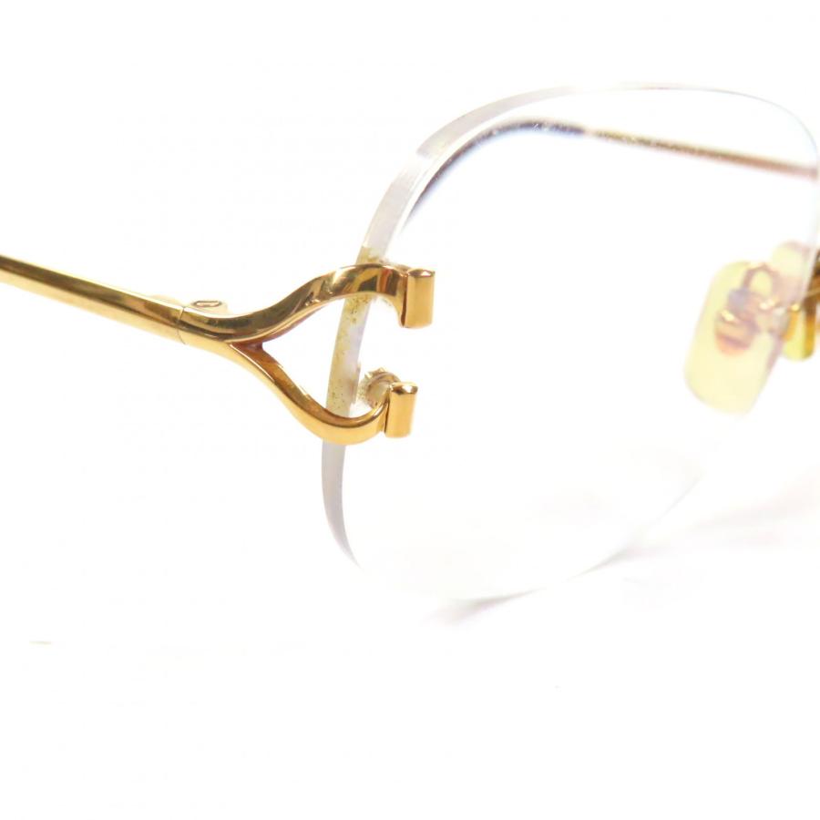 Cartier（カルティエ） 美品▽Cartier ツーポイント ロゴ金具 メガネ