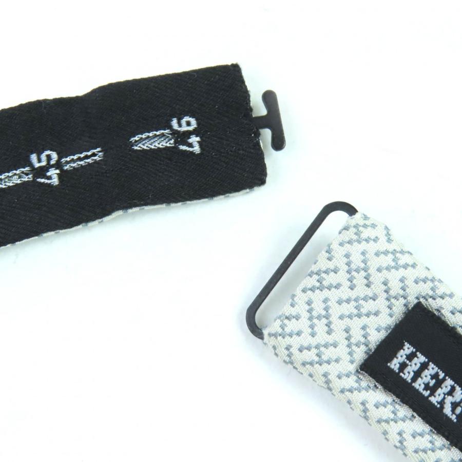 未使用品△HERMES エルメス シルク100％ ゴールド金具 Hモチーフ カマーバンド 蝶ネクタイ アンサンブル ２点セット ライトグレー フランス製 メンズ HERMES（エルメス） 未使用品△HERMES シルク100％ ゴールド金具 H