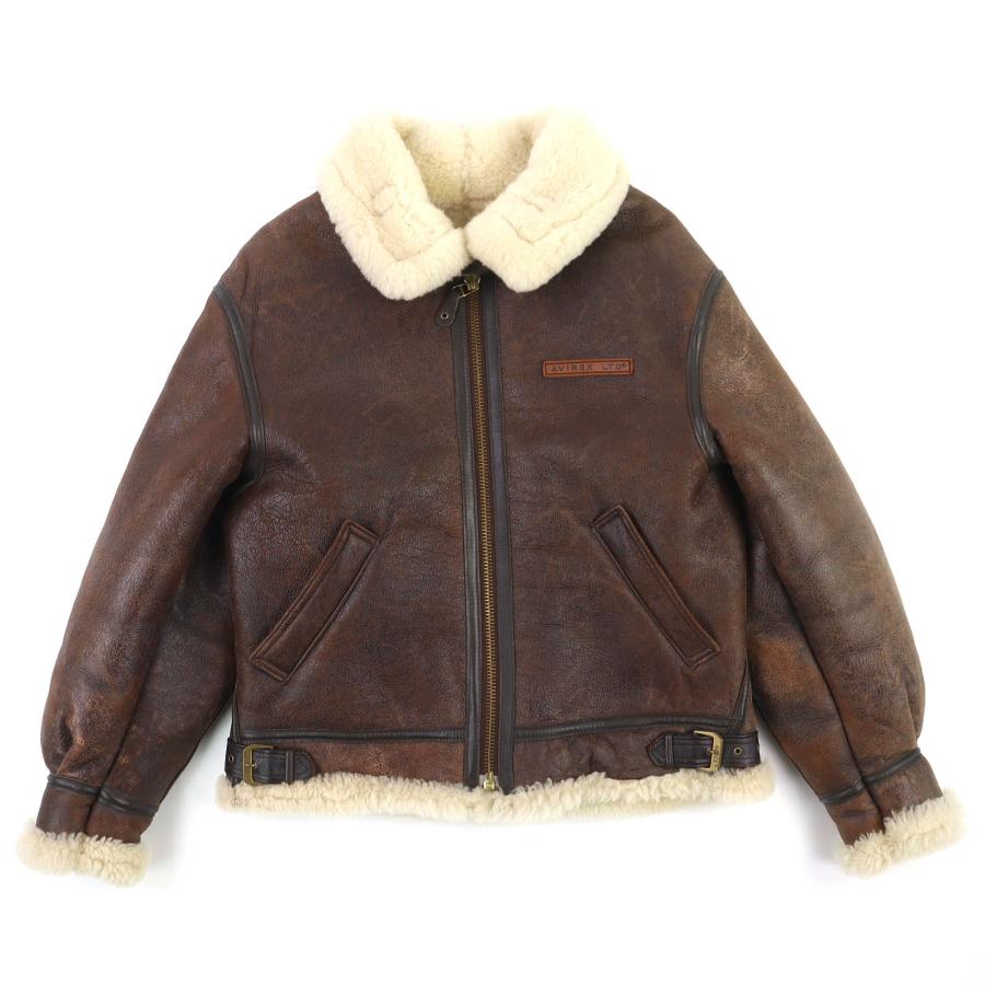 AVIREX（アヴィレックス） 極美品△AVIREX 43392 フロントレザータグ