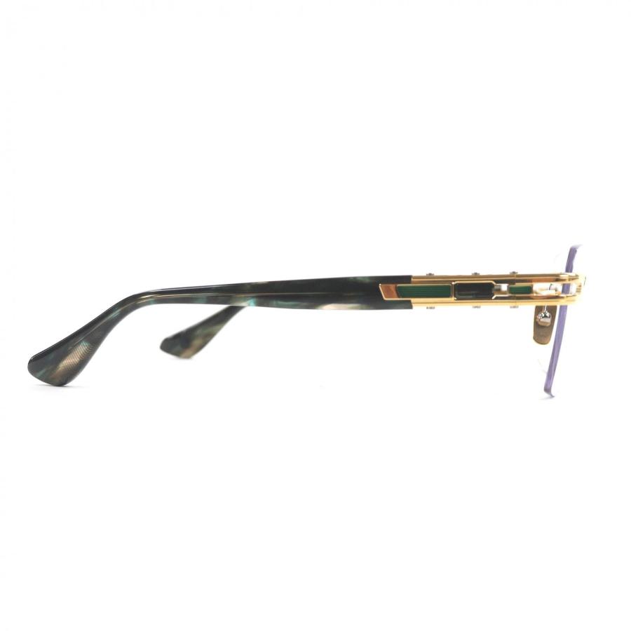 未使用品□DITA ディータ DTX154-A-03 META-EVO RX ツーポイント リムレスメガネ ゴールド ブラック 56□17-145 日本製 定価137500円の画像