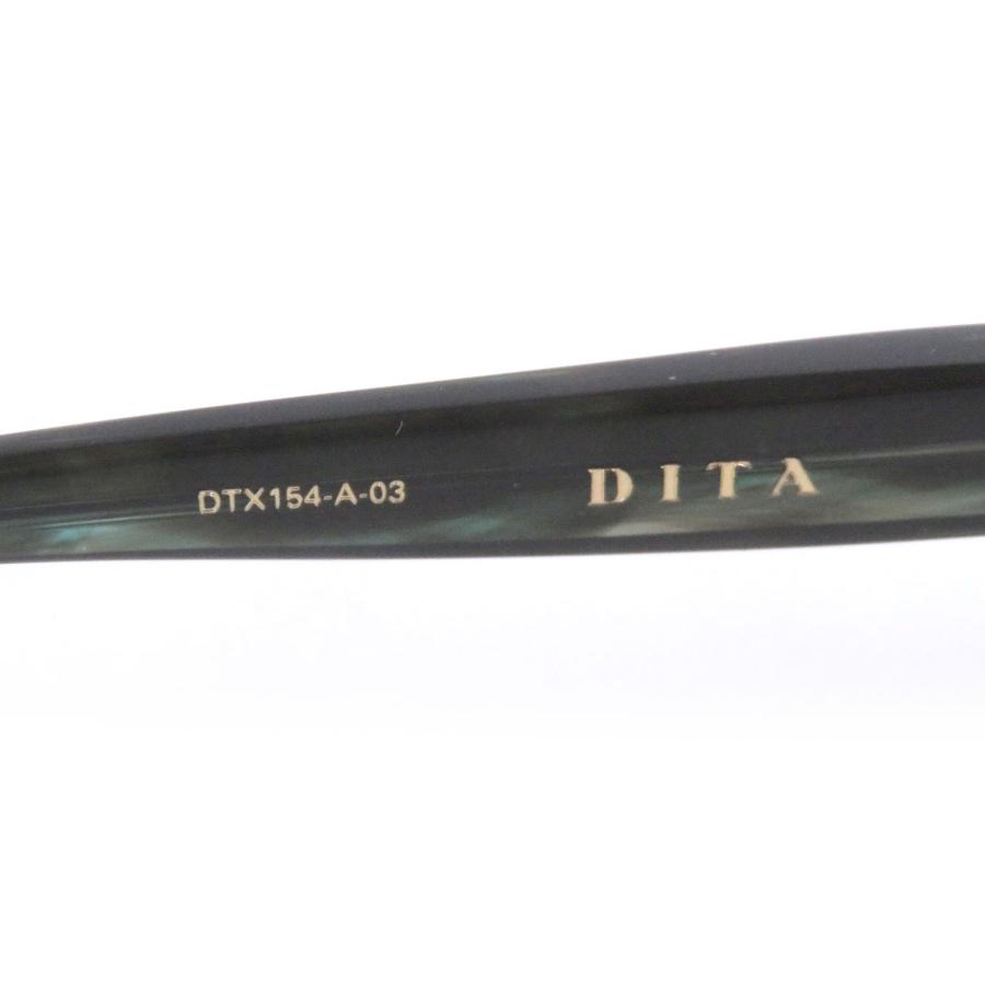 未使用品□DITA ディータ DTX154-A-03 META-EVO RX ツーポイント リムレスメガネ ゴールド ブラック 56□17-145 日本製 定価137500円の画像
