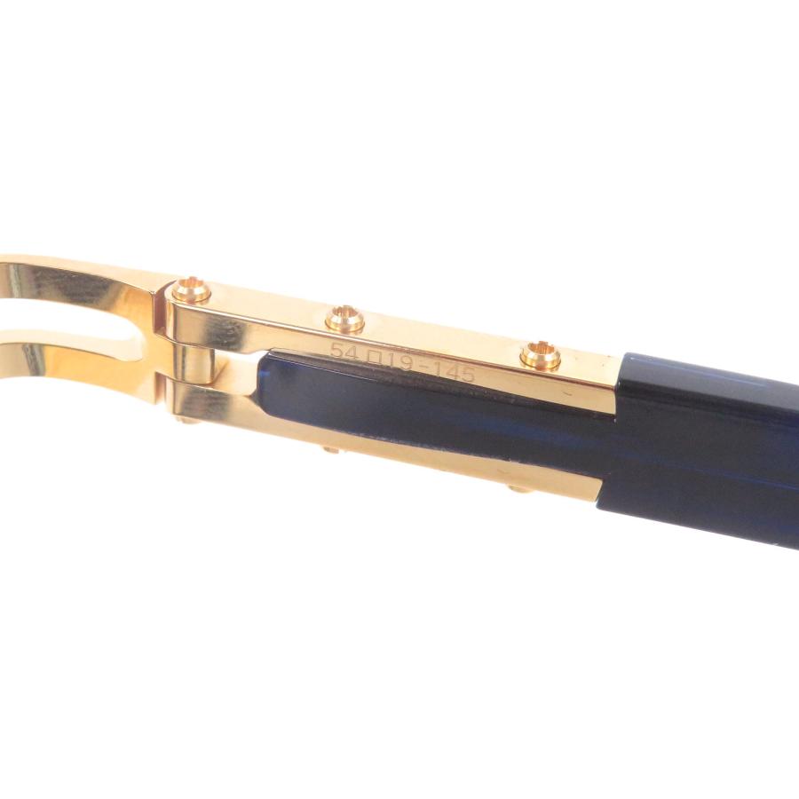 極美品□DITA ディータ DTS403-A-03 LXN-EVO サングラス クリアブルー ゴールド 54□19-145 度入り ケース付 日本製 メンズ 定価169400円の画像