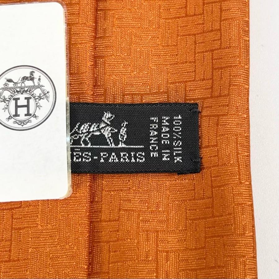 HERMES（エルメス） 未使用品△HERMES 2025年製 シルク100％ H織りタイ