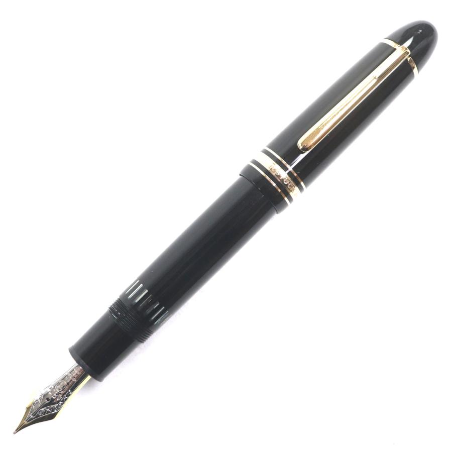 美品▼MONTBLANC モンブラン マイスターシュテュック 149 ペン先18K Fニブ ホワイトスター 万年筆 ブラック ゴールド メンズ MONTBLANC（モンブラン） 美品▽MONTBLANC マイスターシュテュック 149