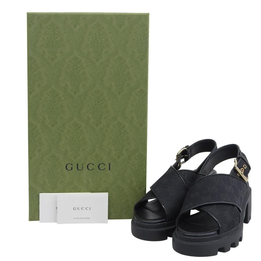 GUCCI（グッチ） 未使用品△GUCCI 749795 GGキャンバス クロスベルト