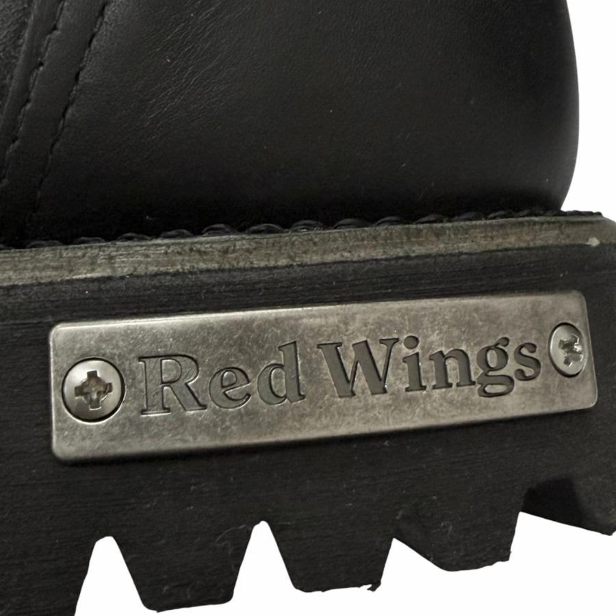 美品□RED WING レッドウィング 977 レザー ロゴバックル サイドゴア