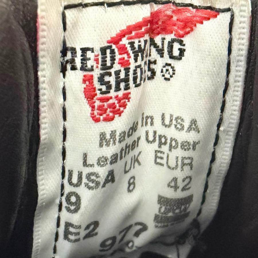 美品□RED WING レッドウィング 977 レザー ロゴバックル サイドゴア