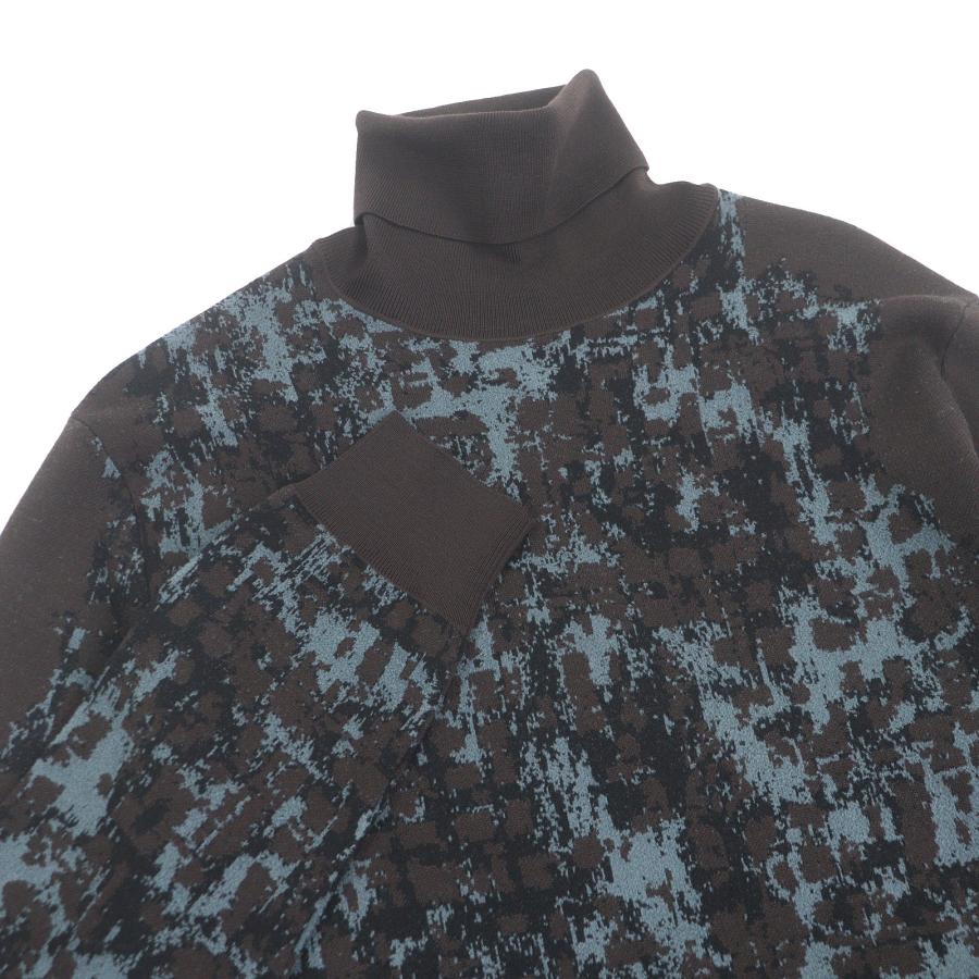 HERMES（エルメス） 美品□HERMES 22AW ウール 総柄 ロングスリーブ