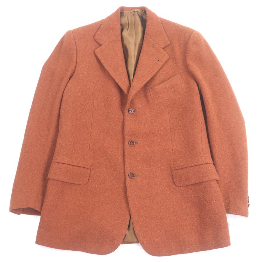 極美品□Tindaro De Luca ティンダロ・デ・ルーカ シングル ビスポークジャケット テーラードジャケット テラコッタ Lサイズ相当 メンズ 極美品□Tindaro De Luca ティンダロ・デ・ルーカ シングル ビスポーク