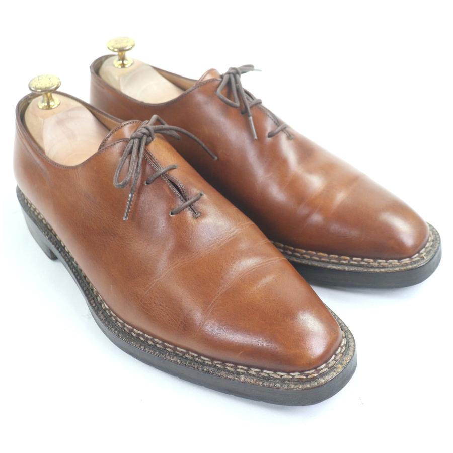 美品□Berluti ベルルッティ アレッサンドロ レザー オルガ期 初期 ノルベジェーゼ製法 ホールカット ドレスシューズ ブラウン 8 メンズ 希少！ 美品□Berluti ベルルッティ アレッサンドロ レザー オルガ期 初期