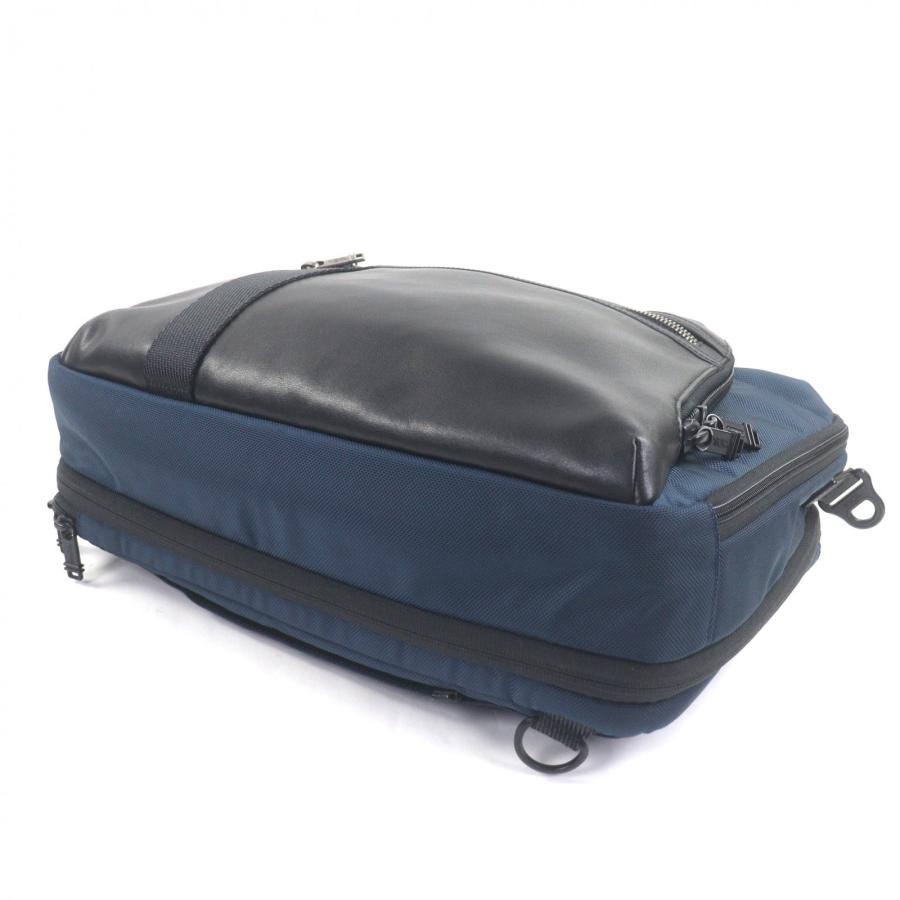 TUMI（トゥミ） 美品▽TUMI 232308NVY BRAVO ALPHA ナイロン レザー