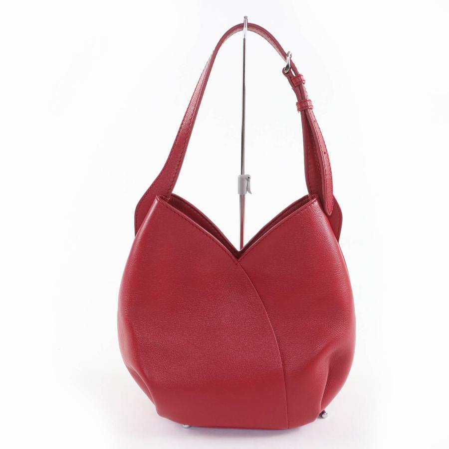 美品☆MOTHERHOUSE マザーハウス ミズバショウ 花弁デザイン レザー