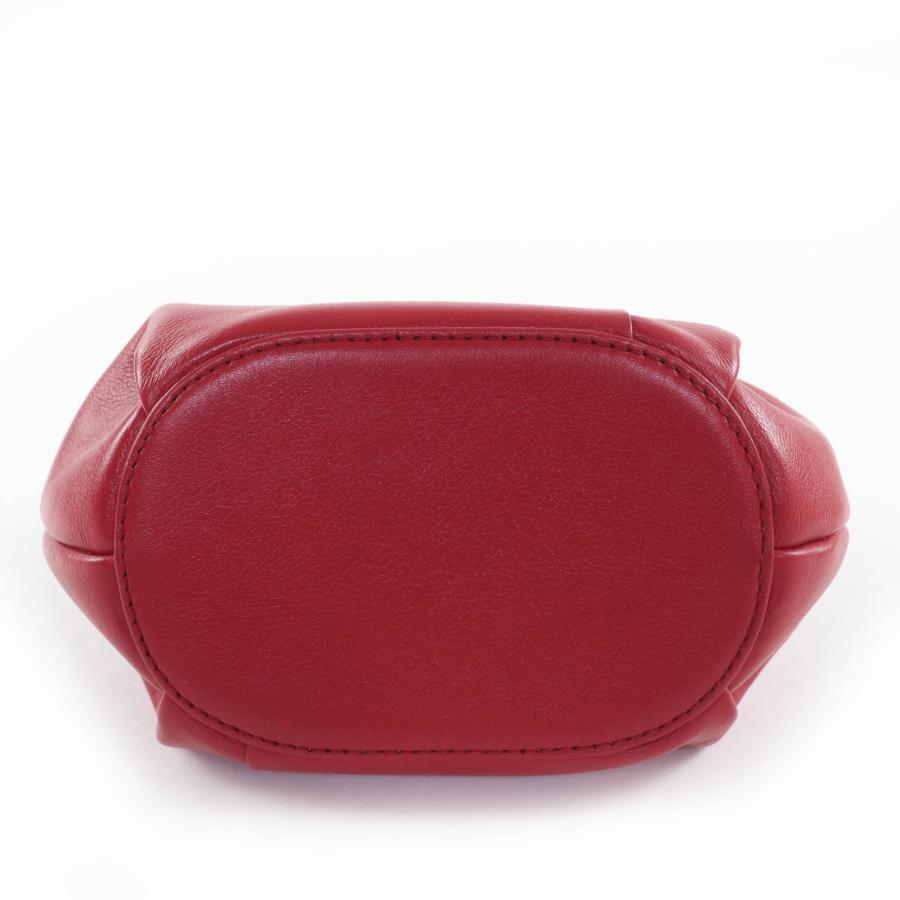 MOTHER HOUSEミズバショウ M（レッド系） 美品☆MOTHERHOUSE マザーハウス ミズバショウ 花弁デザイン レザー