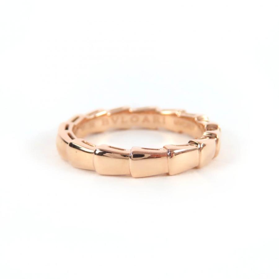 極美品☆BVLGARI ブルガリ セルペンティ ヴァイパー リング K18 750（PG）MVCRLY リング・指輪 ピンクゴールド 56（JP16号相当） イタリア製 重量4.48g メンズ BVLGARI（ブルガリ） 極美品☆BVLGARI セルペンティ ヴァイパー リング