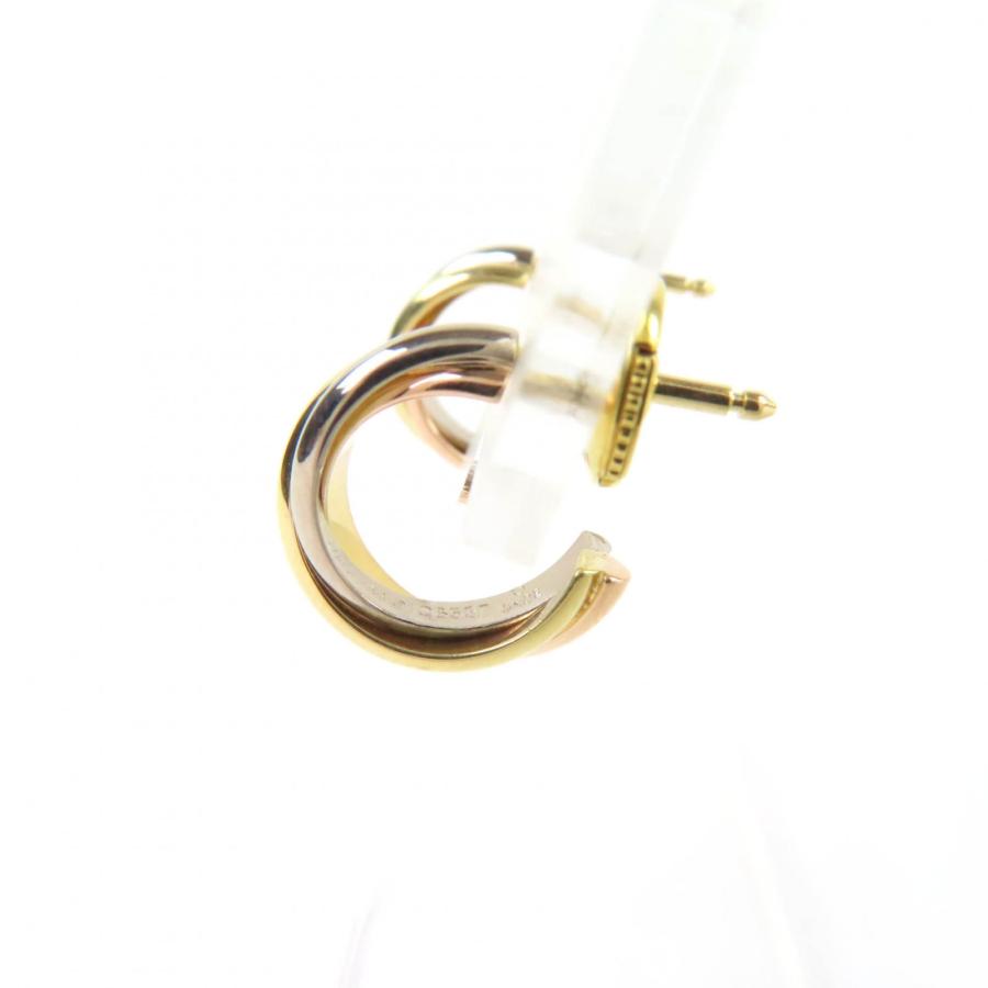 Cartier カルティエ　トリニティ　ピアス Cartier（カルティエ） 極美品☆Cartier IQ8537 トリニティ ピアス 750