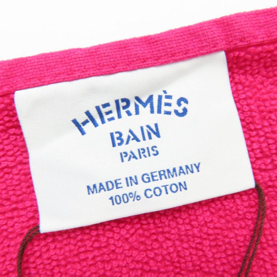 未使用品☆HERMES エルメス ビーチタオル ヨッティング PM コットン100％ ロゴ・フリンジ付 大判 タオル ピンク レディース HERMES（エルメス） 未使用品☆HERMES ビーチタオル ヨッティング PM