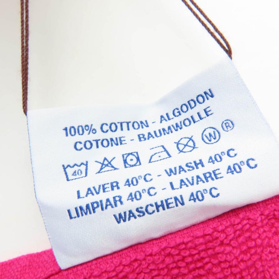 未使用品☆HERMES エルメス ビーチタオル ヨッティング PM コットン100％ ロゴ・フリンジ付 大判 タオル ピンク レディース HERMES（エルメス） 未使用品☆HERMES ビーチタオル ヨッティング PM