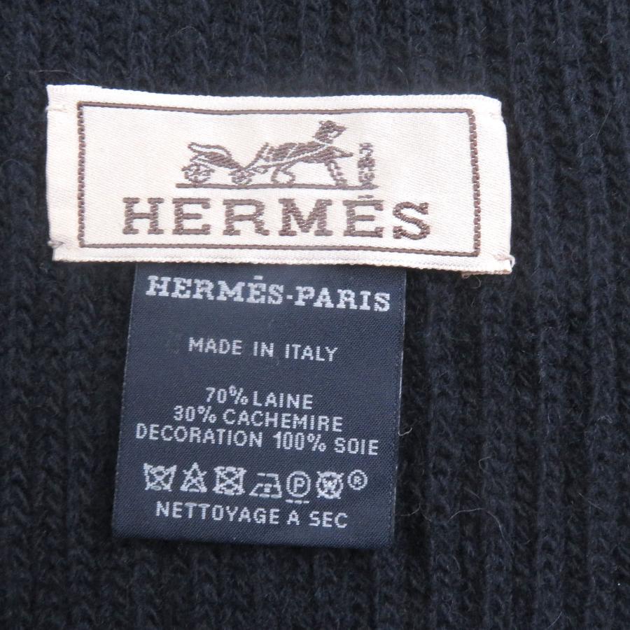 HERMES（エルメス） 美品□HERMES ウール カシミヤ Hロゴ City Pocket