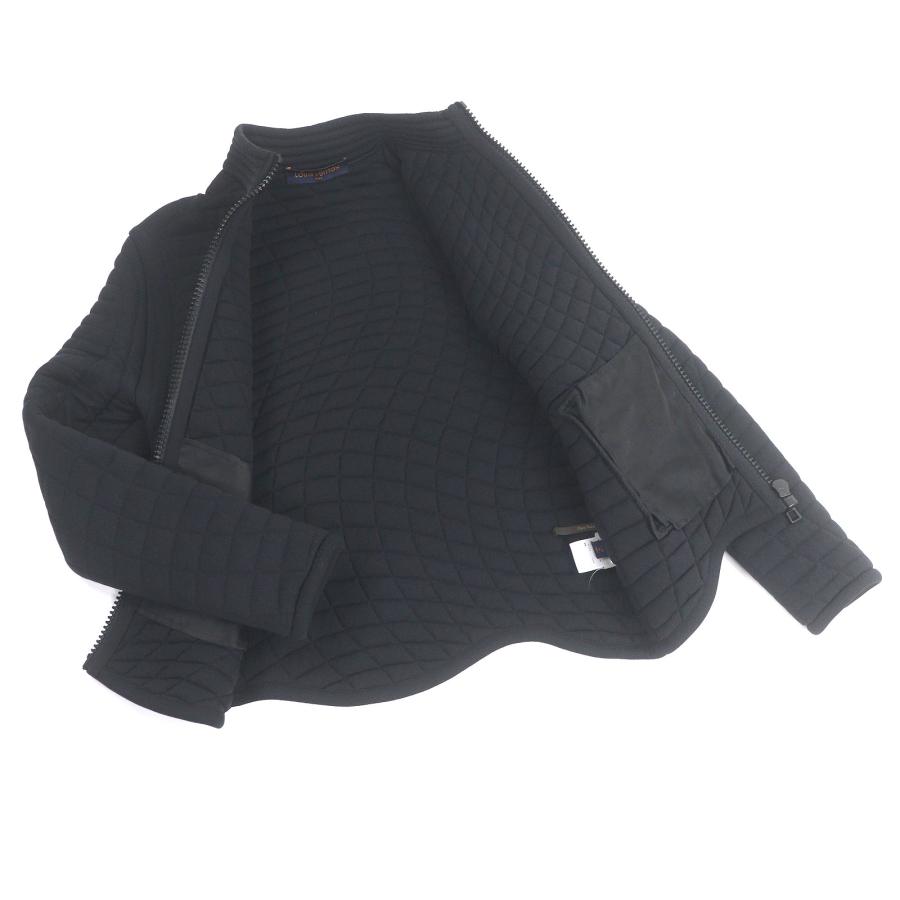 美品□LOUIS VUITTON ルイヴィトン Plain Rainbow ZIPUP キルティングジャケット 中綿ブルゾン ブラック S イタリア製 正規品 メンズ LOUIS VUITTON（ルイ・ヴィトン） 美品□LOUIS VUITTON Plain Rainbow