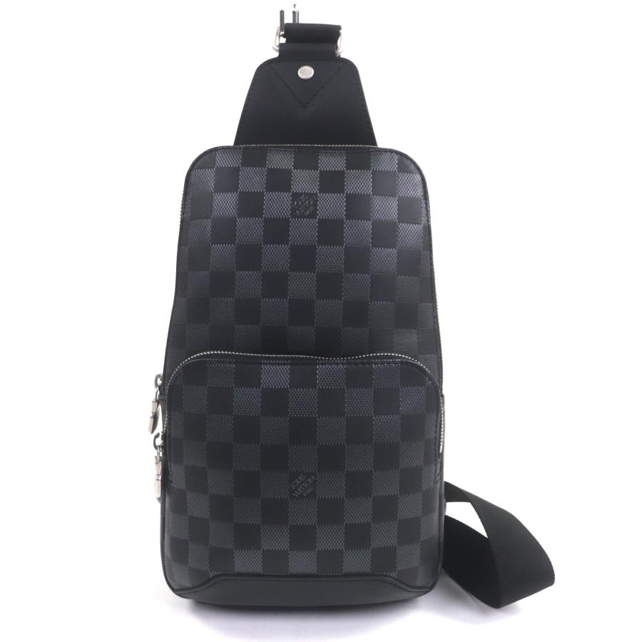未使用▼LOUIS VUITTON ルイヴィトン N40097 ダミエアンフィニ アヴェニュー スリングバッグ ボディバッグ オニキス マットシルバー金具 LOUIS VUITTON（ルイ・ヴィトン） 未使用▽LOUIS VUITTON N40097
