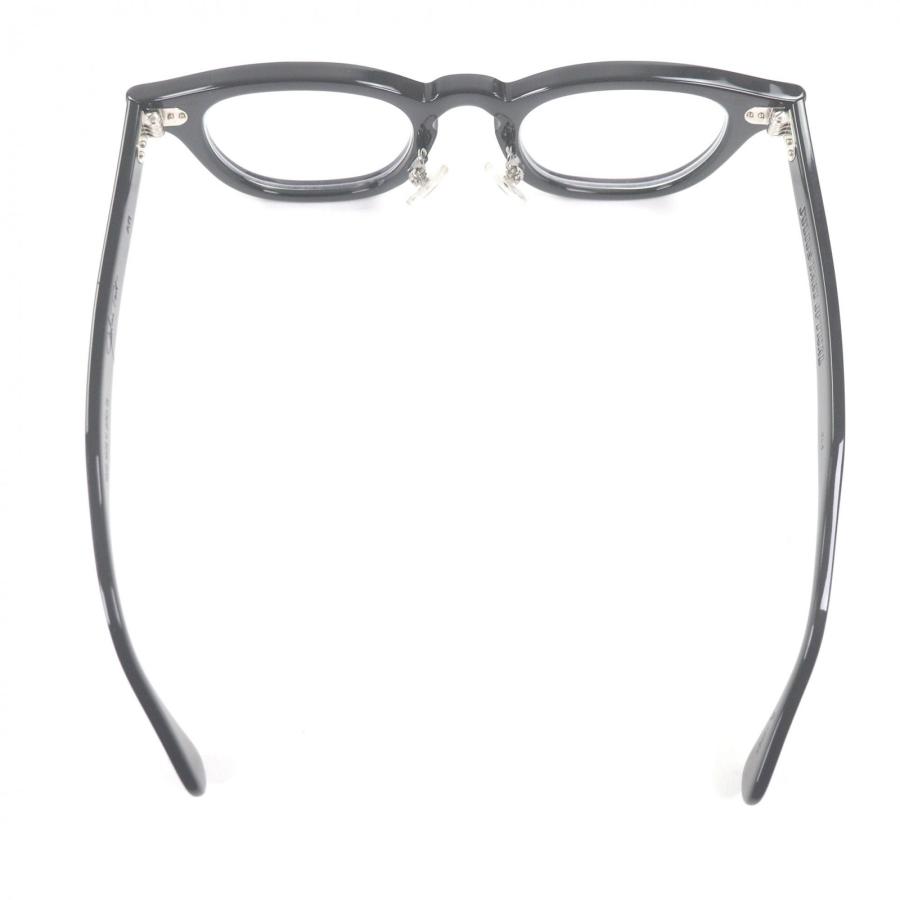 極美品□ジュリアスタートオプティカル PL-002A AR Gold Edition ウェリントン メガネ 眼鏡 ブラック 46□22 度入り 日本製 定価51700円の画像