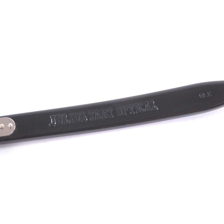 極美品□ジュリアスタートオプティカル PL-002A AR Gold Edition ウェリントン メガネ 眼鏡 ブラック 46□22 度入り 日本製 定価51700円の画像