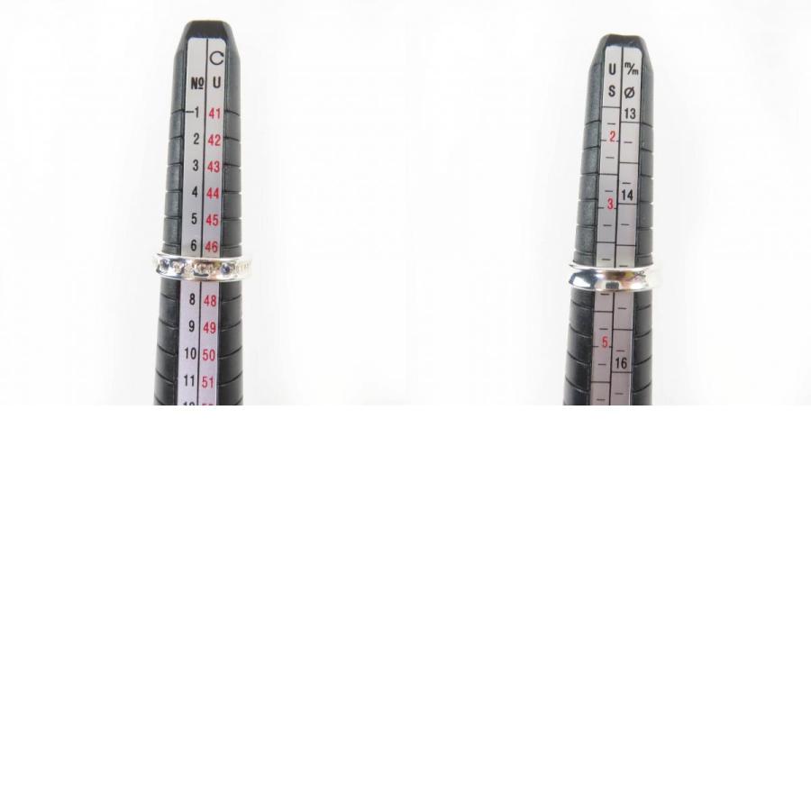 極美品☆TIFFANY&Co. ティファニー 1837 ナロー リング AG925 2Pサファイア 現行品 シルバー JP7号相当 重量3.6g 定価116600円_9