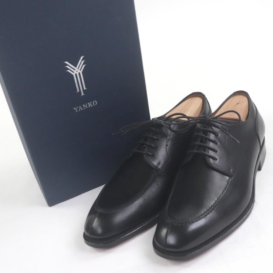 未使用品□YANKO ヤンコ レザー Uチップ グッドイヤーウェルト製法