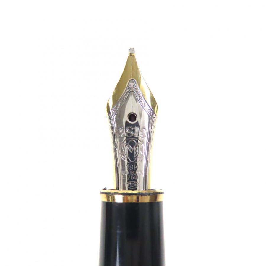 美品▼MONTBLANC モンブラン ソリテール ペン先18K Mニブ ホワイトスター 万年筆 シルバー ゴールド 箱・ケース付き ドイツ製 総重量27.53g メンズ MONTBLANC（モンブラン） 美品▽MONTBLANC ソリテール ペン先18K Mニブ