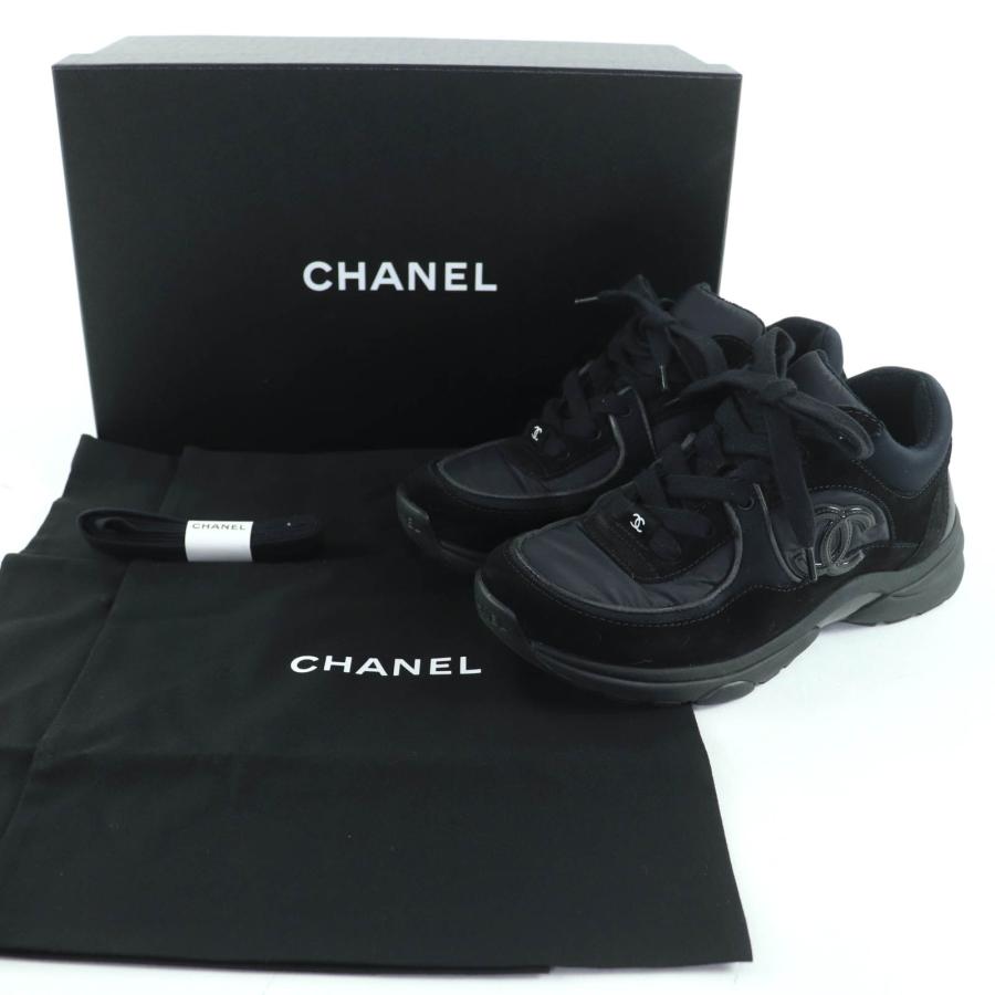 【正規】新品 シャネル CHANEL ココマーク G34360 スニーカー 35 CHANEL（シャネル） 美品☆CHANEL G34360 スウェードレザー ココマーク